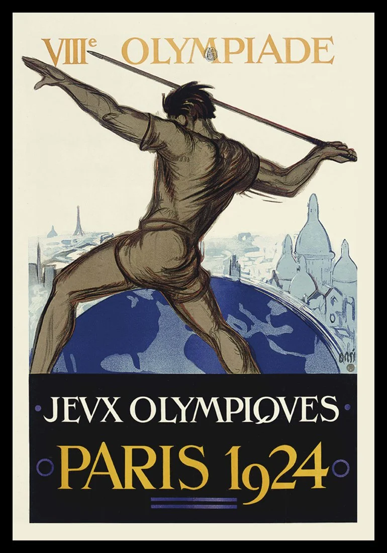 Paris 1924 Olympics Vintage Sports Poster — MUSEUM OUTLETS